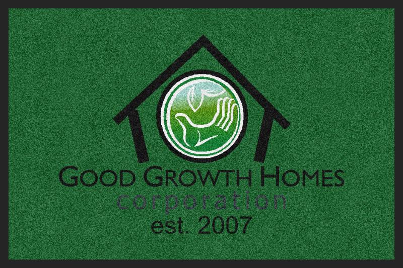 Good Growth Homes Inc. 2 X 3 Rubber Backed Carpeted HD - The Personalized Doormats Company