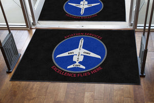 Exxon Mobil 4 x 6 Rubber Backed Carpeted HD - The Personalized Doormats Company