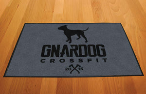 Gnardog CrossFit 2 X 3 Rubber Backed Carpeted HD - The Personalized Doormats Company