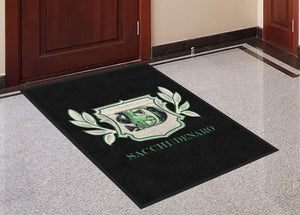 Benjamin Logo 3 X 4 Rubber Backed Carpeted HD - The Personalized Doormats Company