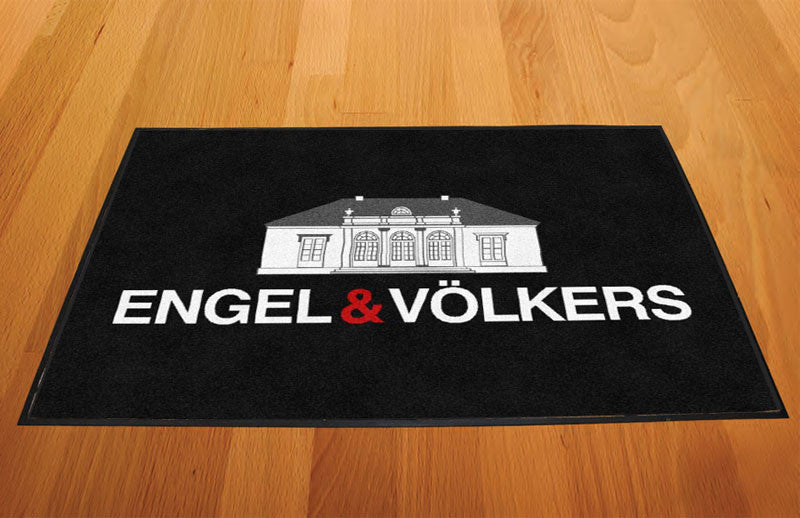 Engel & Voelkers 2' x 3' Rubber Backed Carpeted - The Personalized Doormats Company