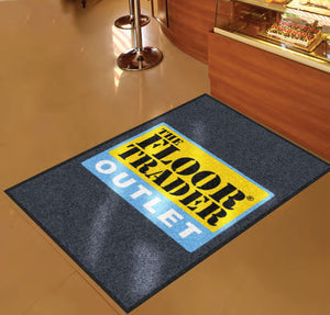 Floor Trader Vertical Mat 3 X 5 Rubber Backed Carpeted HD - The Personalized Doormats Company