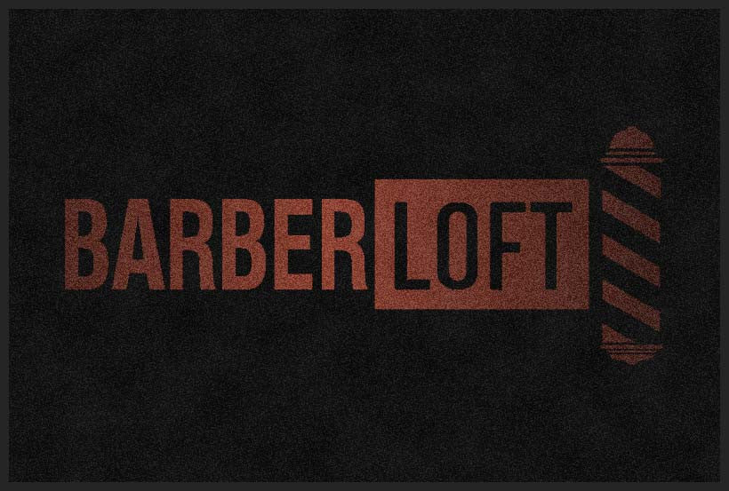 BarberLoft 2 X 3 Rubber Backed Carpeted HD - The Personalized Doormats Company