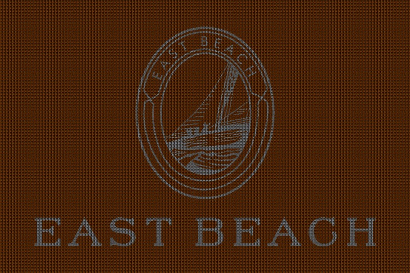 East Beach Neighborhood #3 4 X 6 Waterhog Impressions - The Personalized Doormats Company
