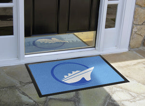 Hotels at Sea front welcome mat 2 X 3 Luxury Berber Inlay - The Personalized Doormats Company