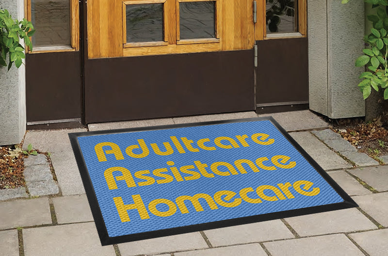 Adultcare Assistance Homecare 3 x 4 Luxury Berber Inlay - The Personalized Doormats Company