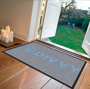 Divvy Mat 2 X 3 Rubber Backed Carpeted HD - The Personalized Doormats Company