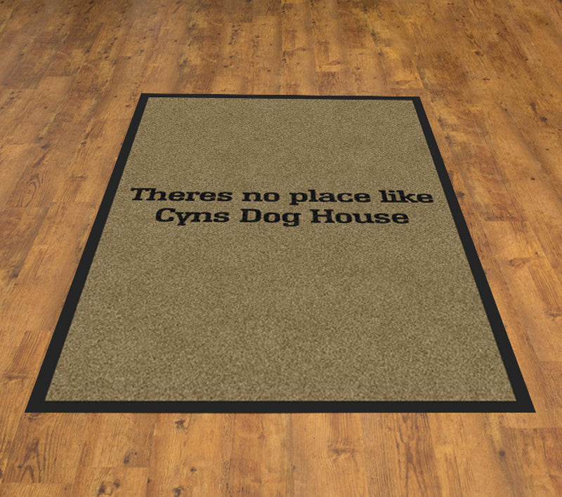 Cyns dog house 2 X 3 Rubber Backed Carpeted HD - The Personalized Doormats Company