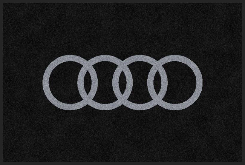 Audi 2 X 3 Rubber Backed Carpeted HD - The Personalized Doormats Company