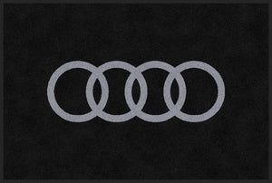 Audi 2 X 3 Rubber Backed Carpeted HD - The Personalized Doormats Company