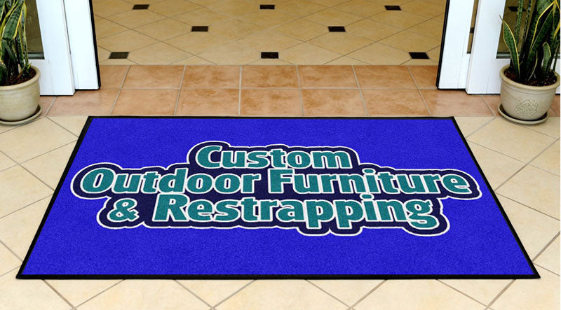 Custom Outdoor Furniture 3 X 5 Rubber Backed Carpeted - The Personalized Doormats Company