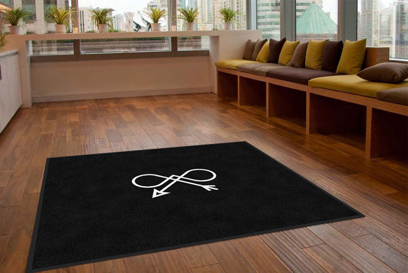 Bow & Arrow Collection 4.5 X 5.5 Rubber Backed Carpeted HD - The Personalized Doormats Company