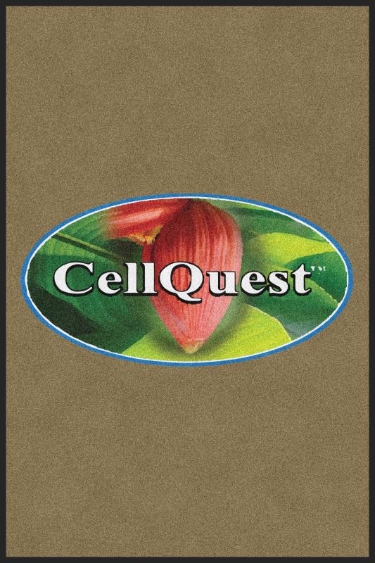 Cellquest 4 X 6 Rubber Backed Carpeted HD - The Personalized Doormats Company