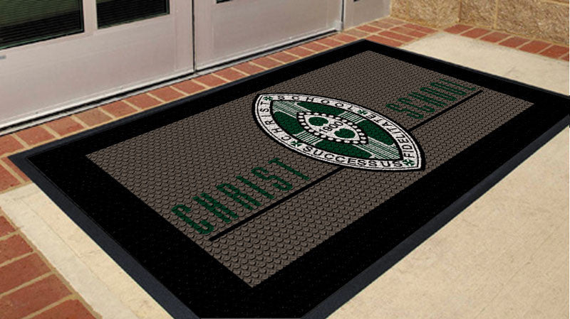 Christ School 3 X 5 Rubber Scraper - The Personalized Doormats Company