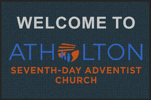 Atholton Church § 4 X 6 Waterhog Inlay - The Personalized Doormats Company