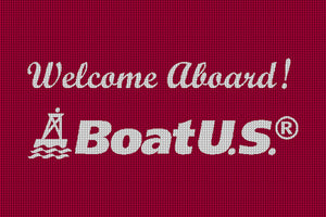 BoatU.S. 2 X 3 Waterhog Impressions - The Personalized Doormats Company