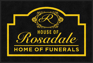 House of Rosadale 4 X 6 Rubber Backed Carpeted HD - The Personalized Doormats Company