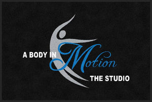 A Body In Motion The Studio 2 X 3 Rubber Backed Carpeted HD - The Personalized Doormats Company