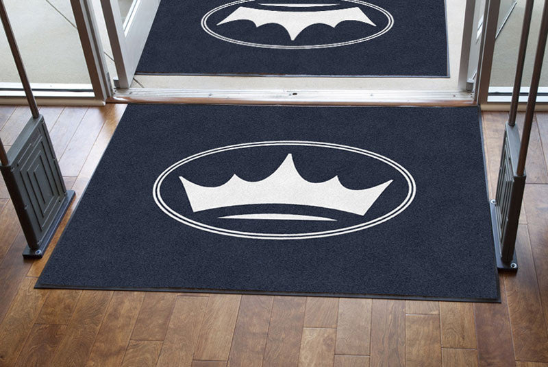Crown 4 X 6 Rubber Backed Carpeted HD - The Personalized Doormats Company