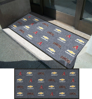 Chevy / Arizona Diamondbacks 3' x 8' Rubber Backed Carpeted HD - The Personalized Doormats Company