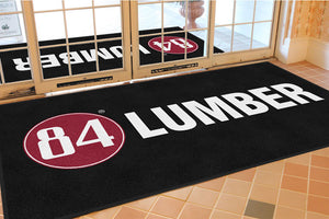 84 Lumber Logo 4 x 8 Rubber Backed Carpeted HD - The Personalized Doormats Company