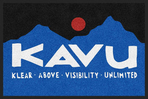 KAVU REC LOGO 2 X 3 Rubber Backed Carpeted HD - The Personalized Doormats Company