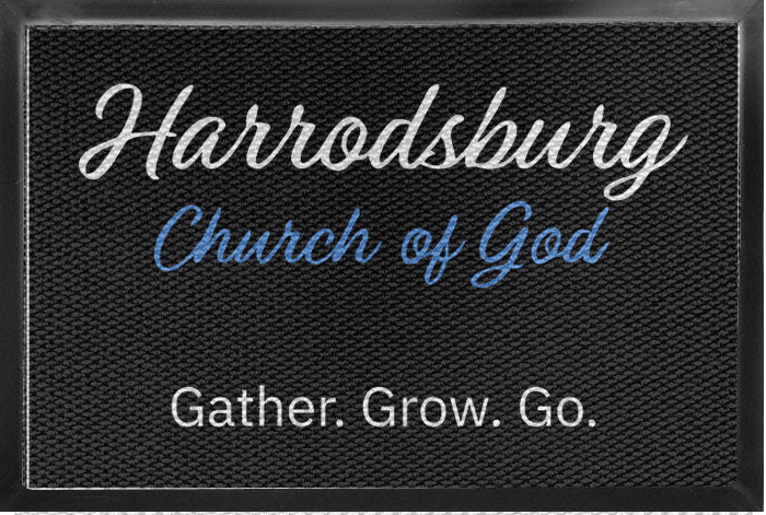 Harrodsburg Church of God 4 X 6 Luxury Berber Inlay - The Personalized Doormats Company