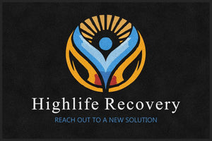 Highlife Recovery 4 X 6 Rubber Backed Carpeted HD - The Personalized Doormats Company