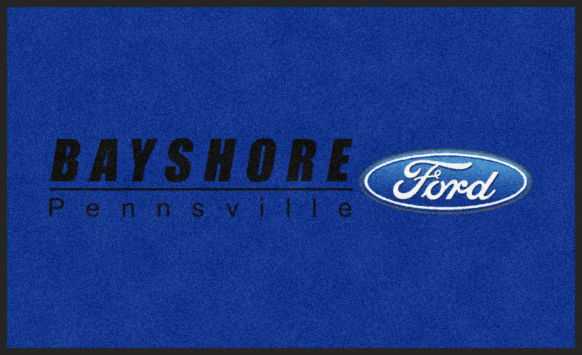 Bayshore Ford 3 x 5 Rubber Backed Carpeted HD - The Personalized Doormats Company