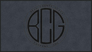 Bell County Glass 4 X 7 Rubber Backed Carpeted HD - The Personalized Doormats Company