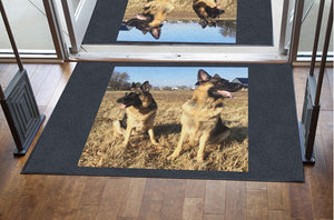 German § 4 X 6 Rubber Backed Carpeted HD - The Personalized Doormats Company