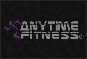 anytime fitness 4 X 6 Rubber Backed Carpeted HD - The Personalized Doormats Company