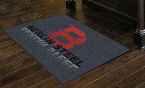 Berlin Steel 3 X 4 Rubber Backed Carpeted HD - The Personalized Doormats Company
