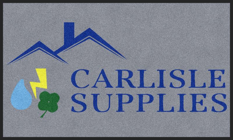 Carlisle Supplies 3 x 5 Rubber Backed Carpeted HD - The Personalized Doormats Company