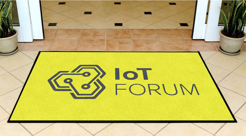IoT Forum 3x5 3 X 5 Rubber Backed Carpeted HD - The Personalized Doormats Company