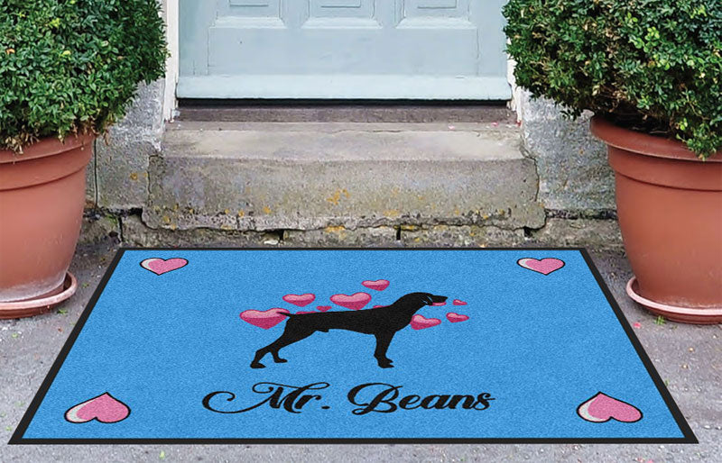 beans 3 x 4 Rubber Backed Carpeted HD - The Personalized Doormats Company