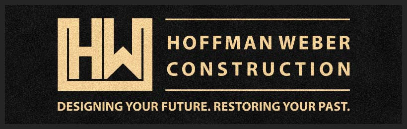 Hoffman Weber Construction 3 X 10 Rubber Backed Carpeted HD - The Personalized Doormats Company