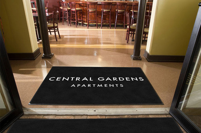 Central Gardens 2 4 X 6 Rubber Backed Carpeted HD - The Personalized Doormats Company