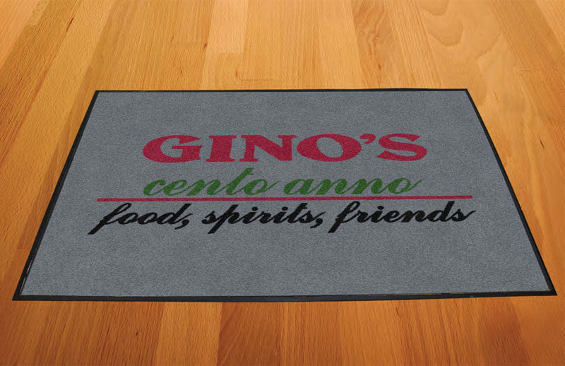 ginos 2 X 3 Rubber Backed Carpeted HD - The Personalized Doormats Company
