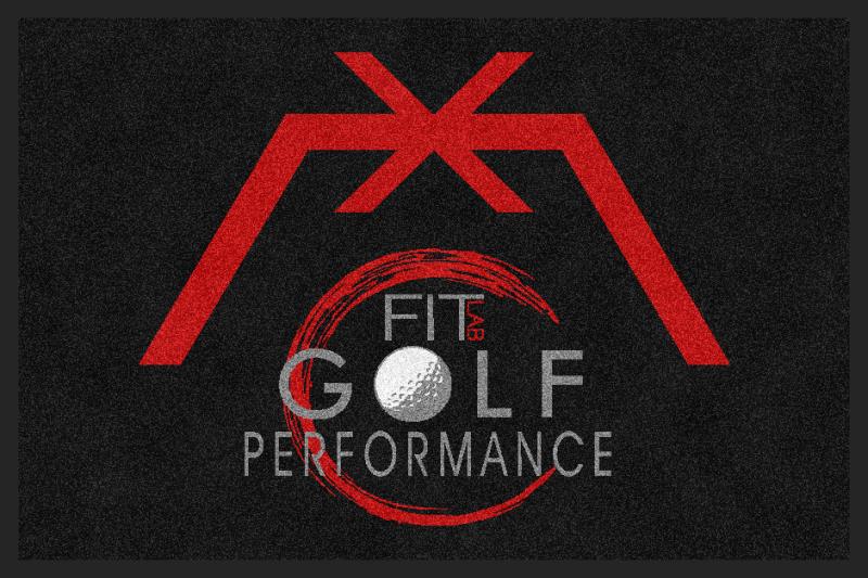 Fit Lab Golf Performance 2 x 3 Rubber Backed Carpeted - The Personalized Doormats Company