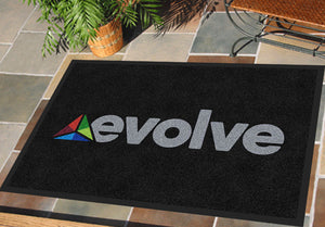 Evolve Indoor 2 X 3 Rubber Backed Carpeted HD - The Personalized Doormats Company