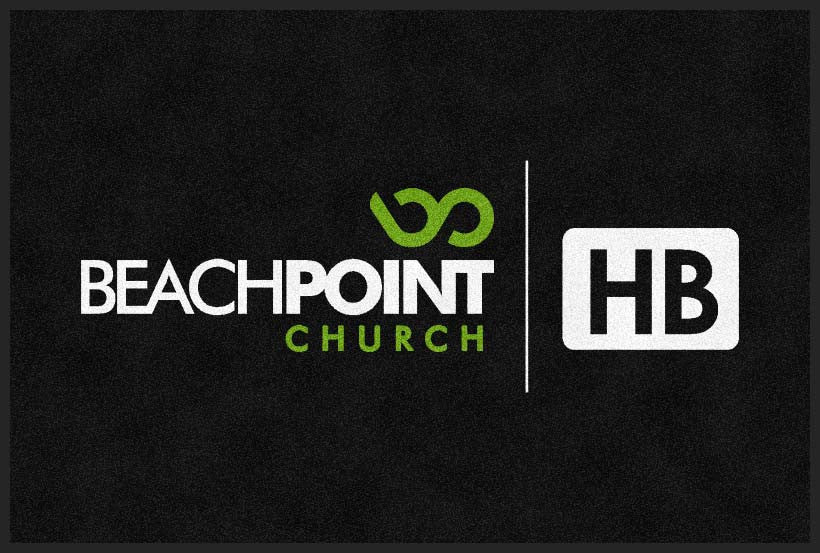 Beachpoint Church 4 X 6 Rubber Backed Carpeted HD - The Personalized Doormats Company