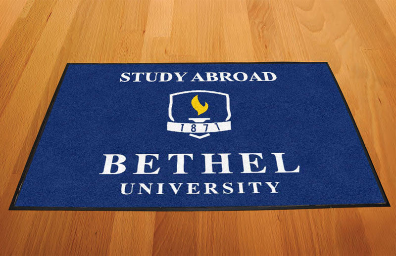 BETHEL UNIVERSITY 2 X 3 Rubber Backed Carpeted HD - The Personalized Doormats Company