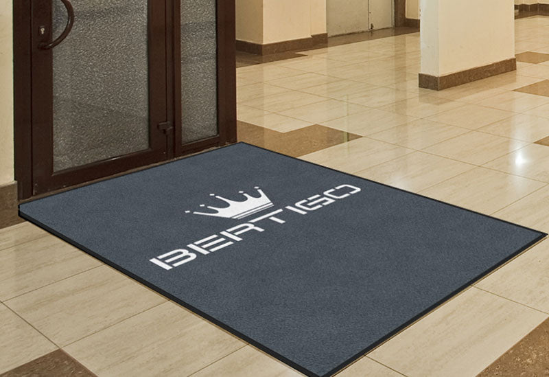Bertigo 4.42 X 6.42 Rubber Backed Carpeted HD - The Personalized Doormats Company