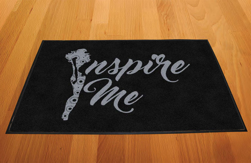 Inspire Me 2 X 3 Rubber Backed Carpeted HD - The Personalized Doormats Company