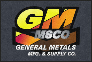 General Metals 4 X 6 Rubber Backed Carpeted HD - The Personalized Doormats Company