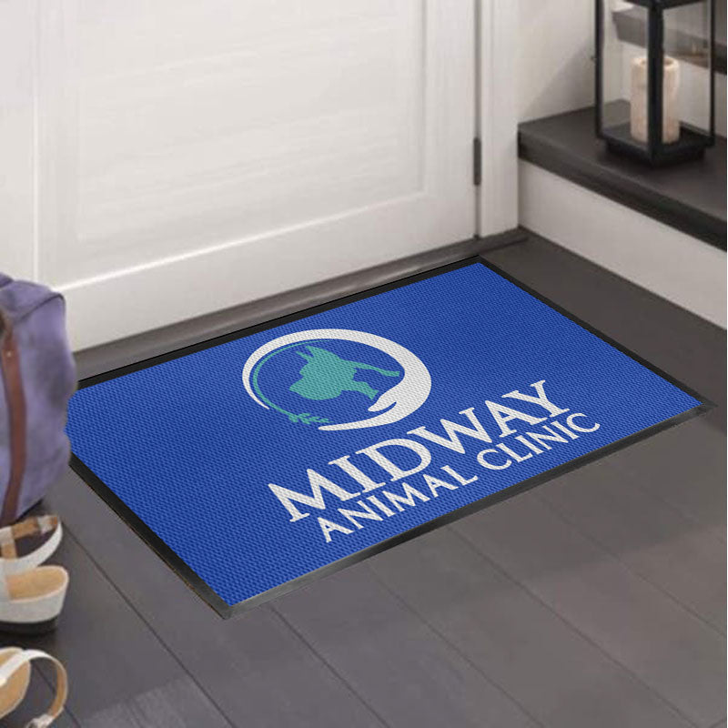 Midway Animal Clinic Navy Teal White