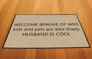 Family Door Mat 2 X 3 Rubber Backed Carpeted HD - The Personalized Doormats Company