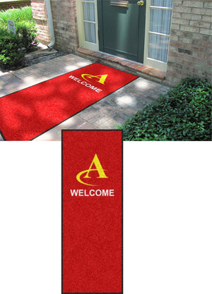 ATC CUstom Rug2017-1 3 X 8 Rubber Backed Carpeted - The Personalized Doormats Company
