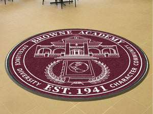 Browne Academy Rug Burgundy
